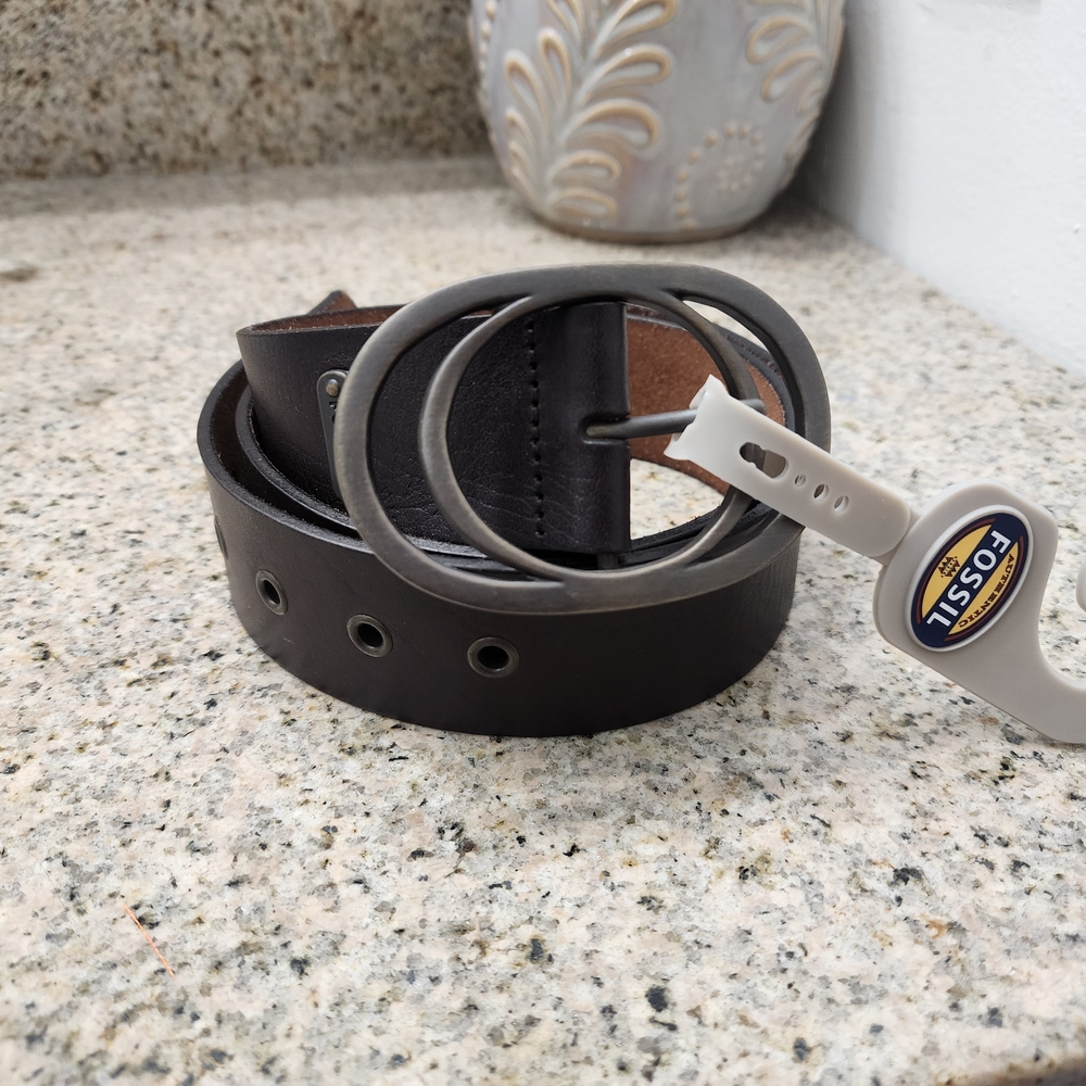 Fossil Leather Womens Belt Size M